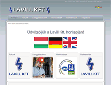 Tablet Screenshot of lavill.hu